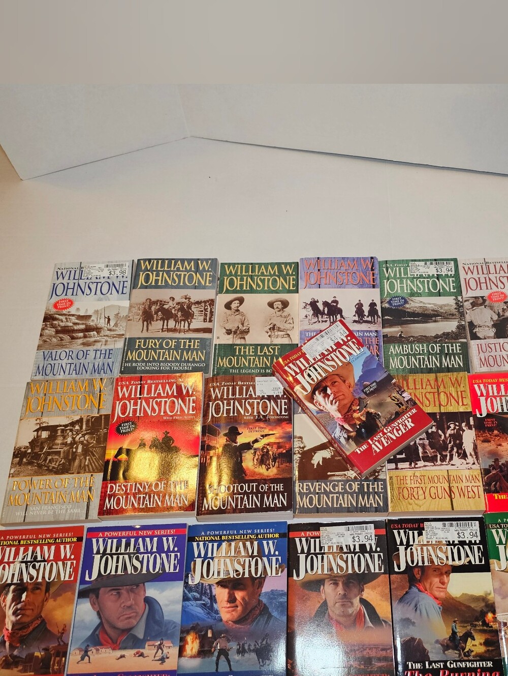 William W. Johnstone Paperback Book Lot of 22 Western Mountain Man Gunfighter